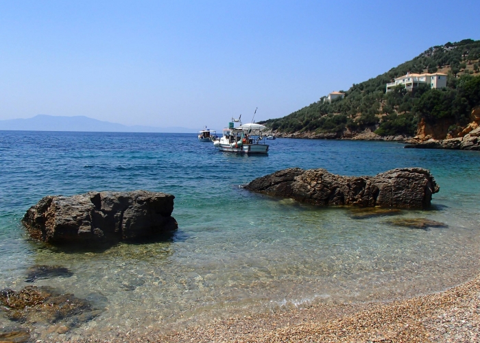 poza Megali Ammos - locul unde veți descoperi cea mai bună plajă din  Skiathos