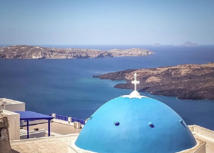 poza Sejur în  Fira, capitala Insulei Santorini